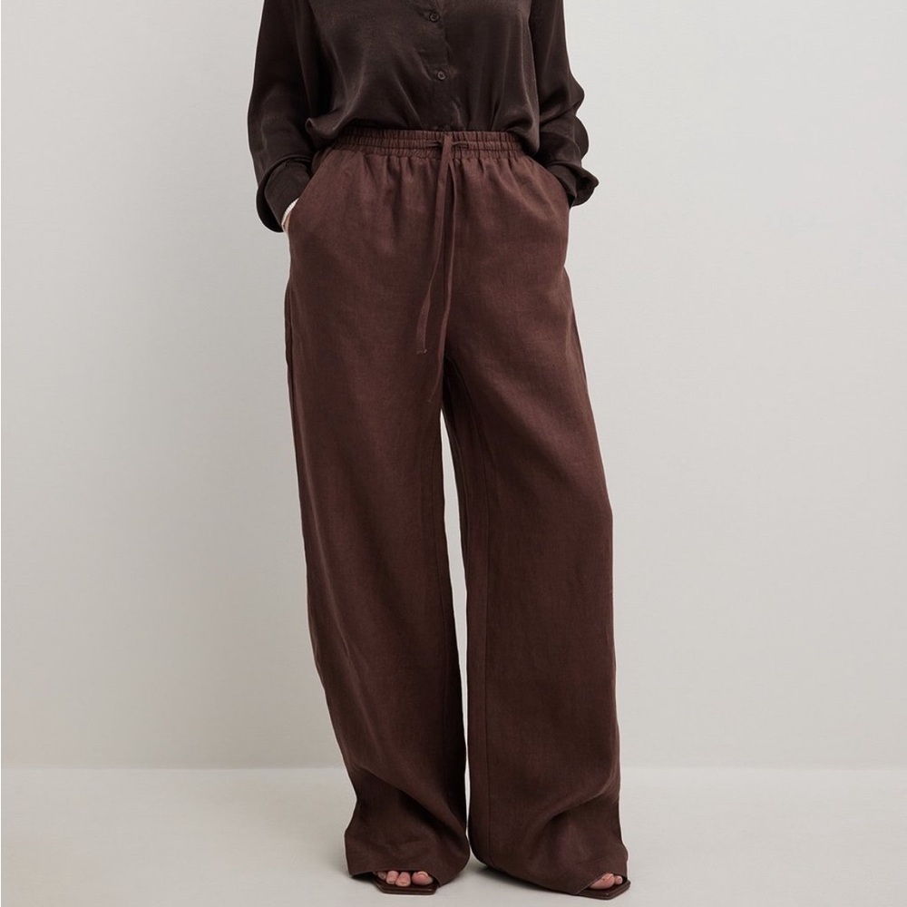 NA-KD linen trousers
